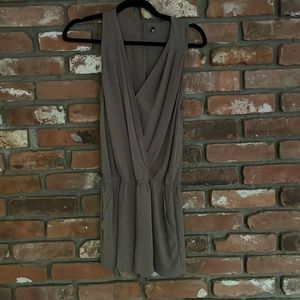 BCBGMaxazaria taupe romper